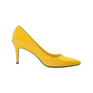 CALVIN KLEIN Womens Yellow Gel Pod Heel Plate Gayle Stiletto Slip On Pumps 8 M